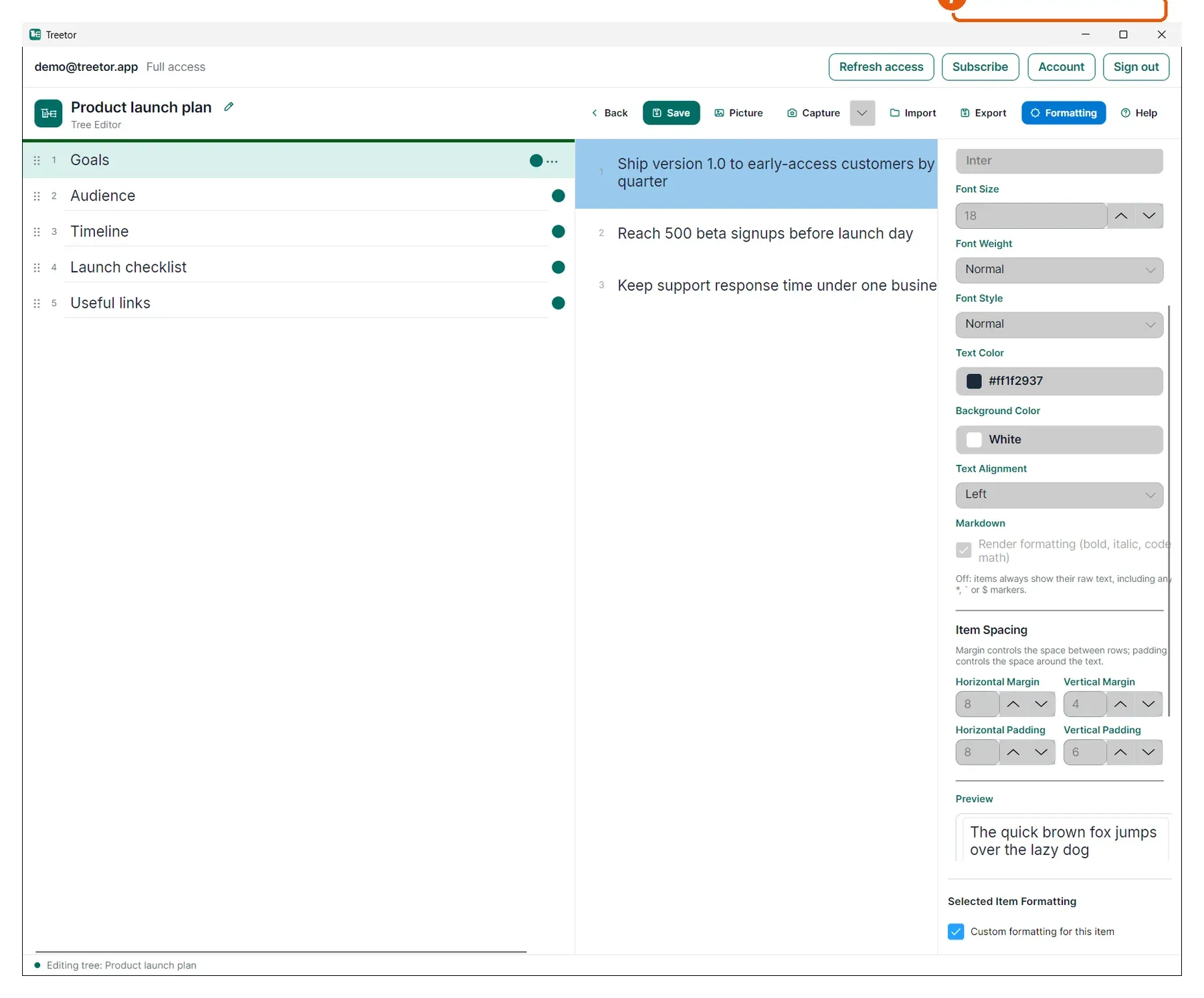 Pick, apply and save profiles. Numbered callouts: 1 Profile picker, 2 Apply, 3 Save, 4 Save As, 5 Rename, 6 Delete, 7 Built-in note.